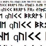 Runes Font 12